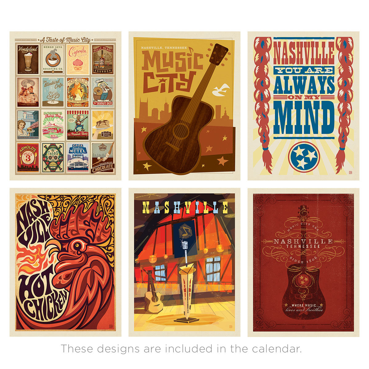 2025 Wall Calendar: Spirit of Nashville