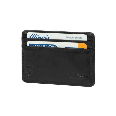 RFID Blocking Leather Card Sleeve by Travelon (72218)