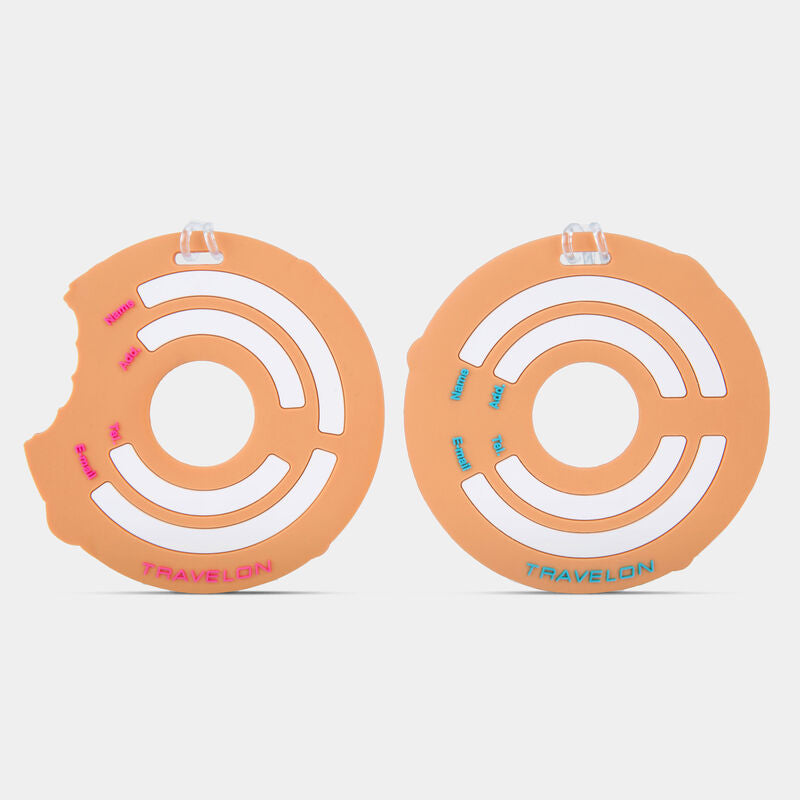 Set of 2 Novelty Doughnut Luggage Tags (13246) by Travelon