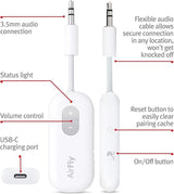 Airfly SE - Bluetooth Wireless Audio Transmitter for AirPods/Wireless or Noise-Cancelling Headphones