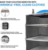 Light Gray Small Stow N Go Hanging Travel Shelves