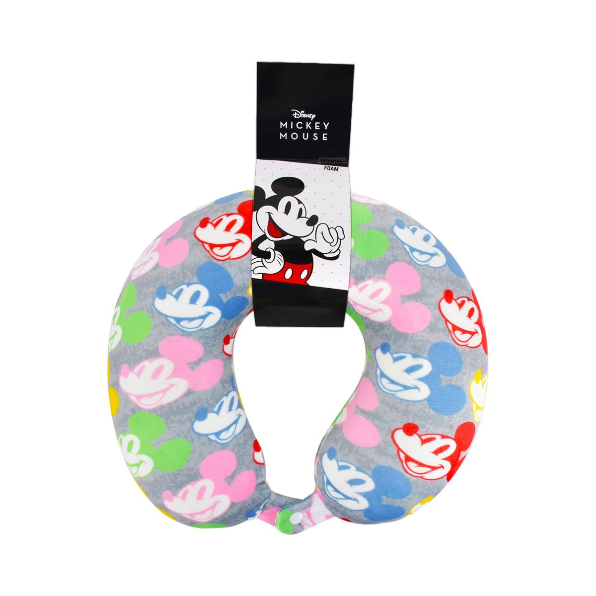 Almohada de viaje para el cuello con espuma viscoelástica de Disney Mickey Mouse