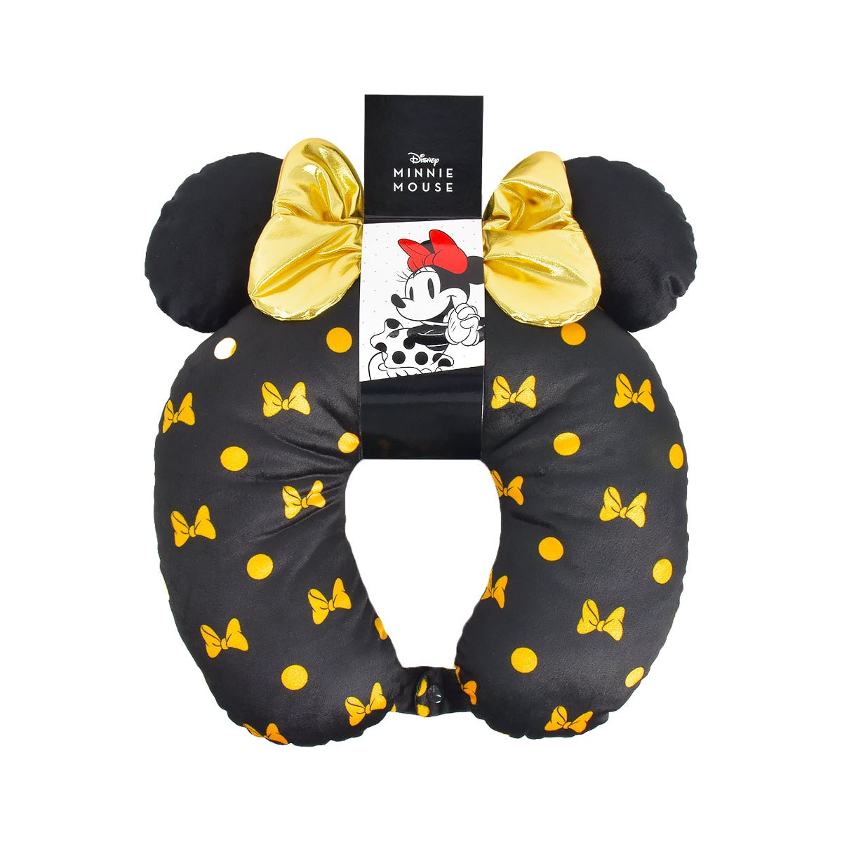 Almohada de viaje para el cuello con orejas 3D y lazo de Disney Minnie Mouse