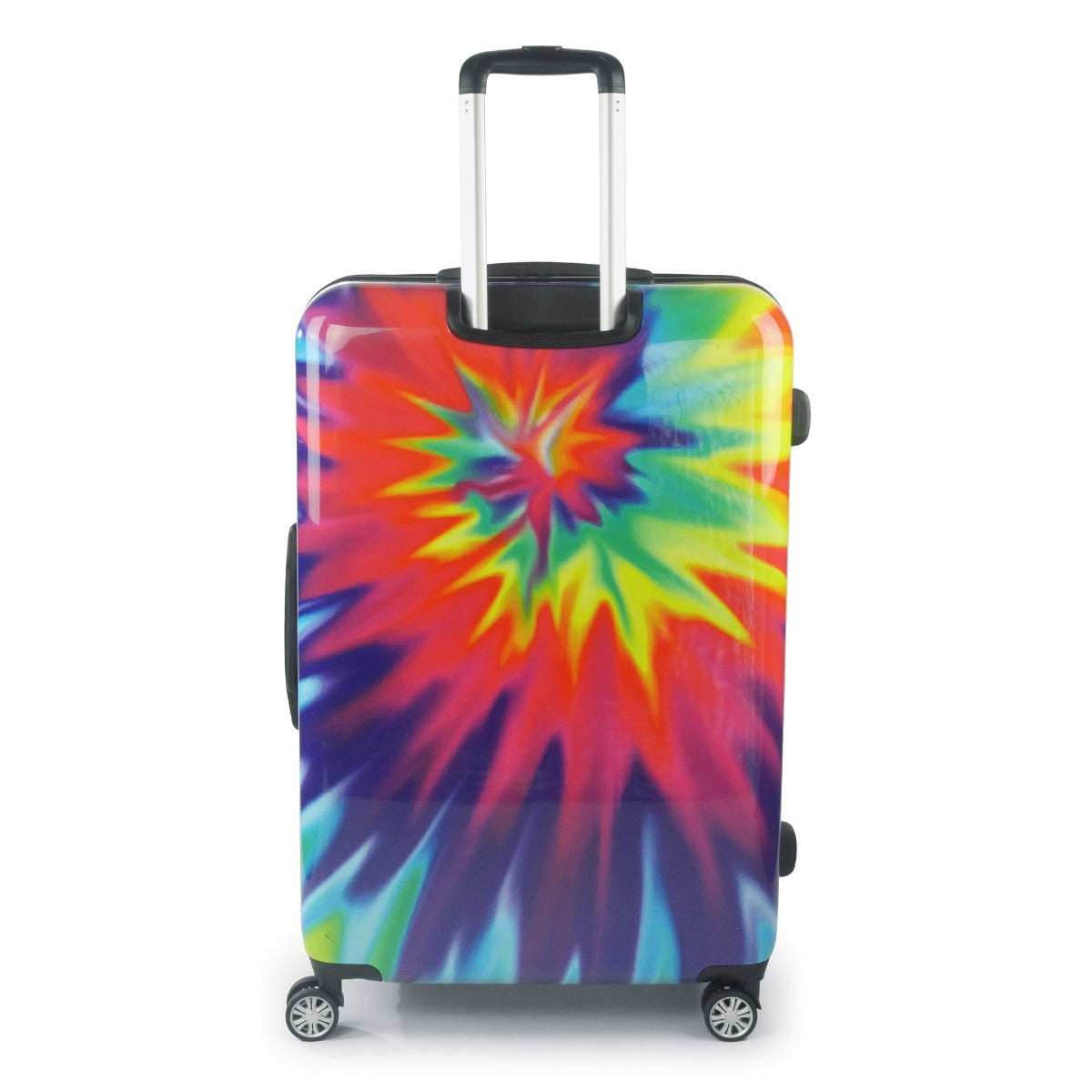 Equipaje con ruedas giratorio Tie-dye Rainbow Swirl de 28" FŪL
