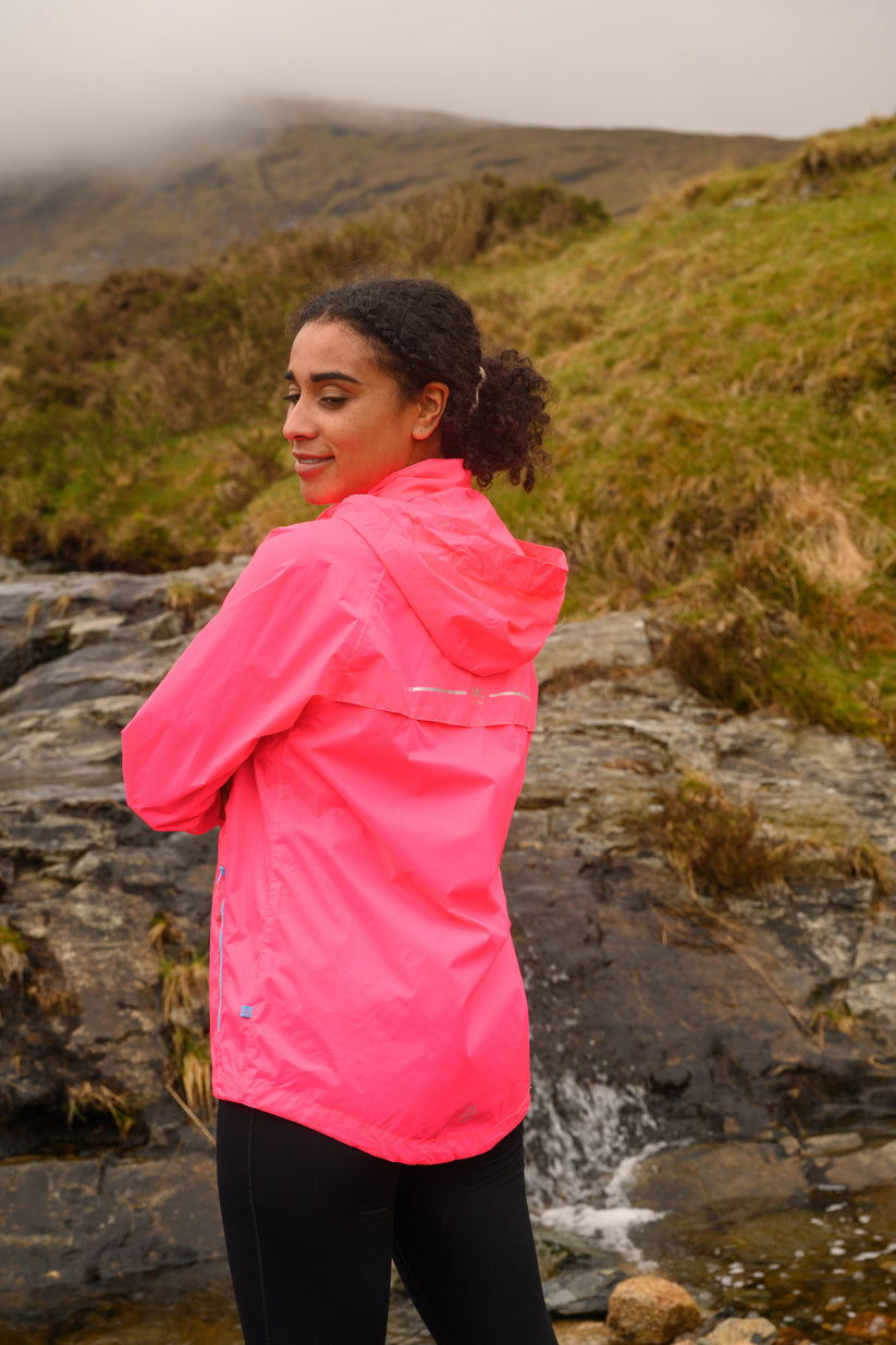 Neon Pink Mac-In-A -Sac Origin II Rain Coat