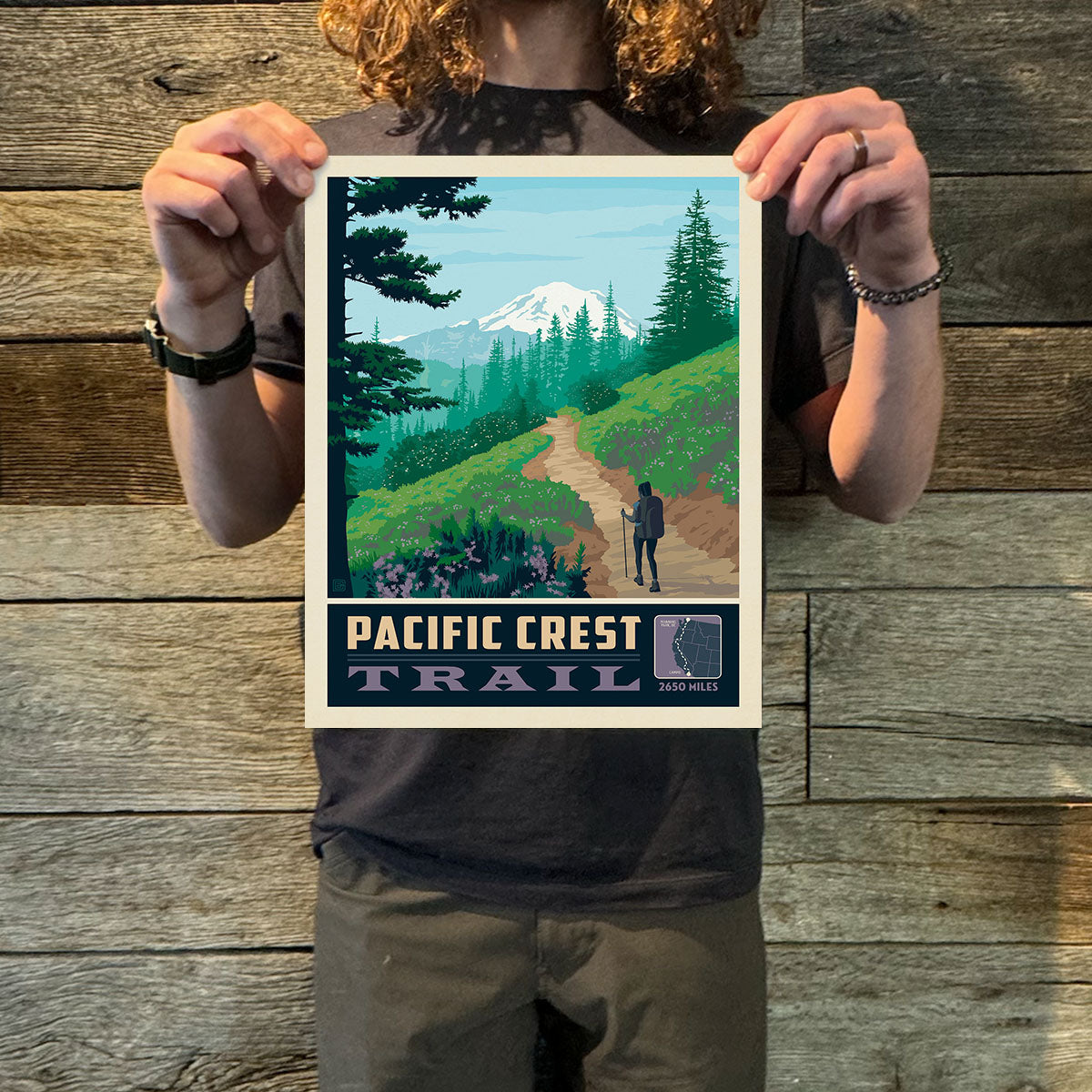 Pacific Crest Trail (American Travel) Art Print – Traveling Bags