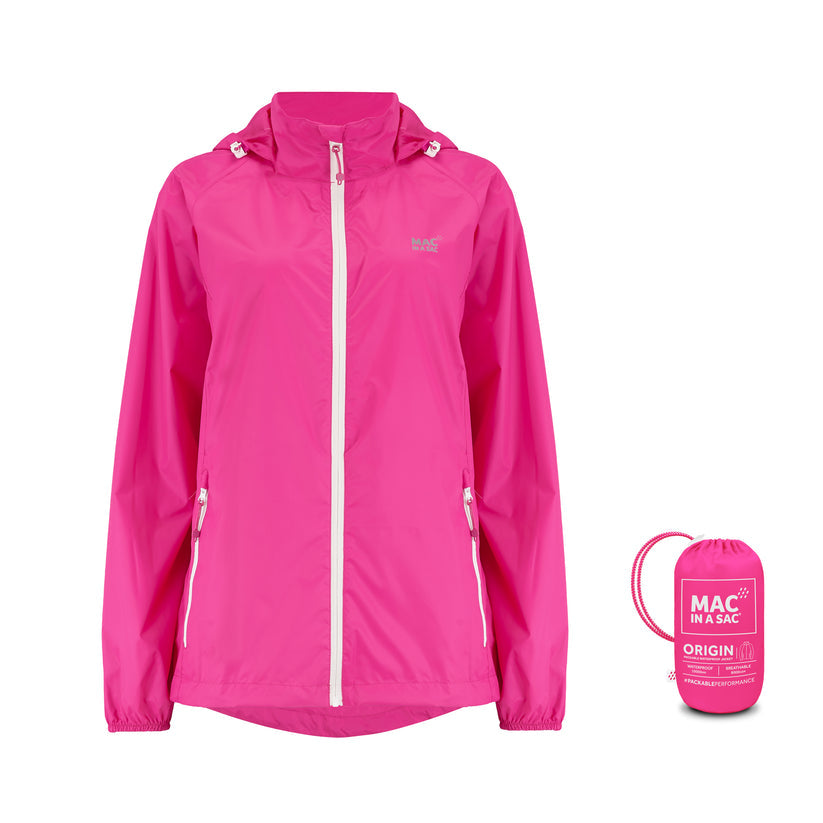 Pink Mac-In-A -Sac Origin II Rain Coat