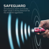 Luz de llavero recargable MYPAL y alarma de seguridad