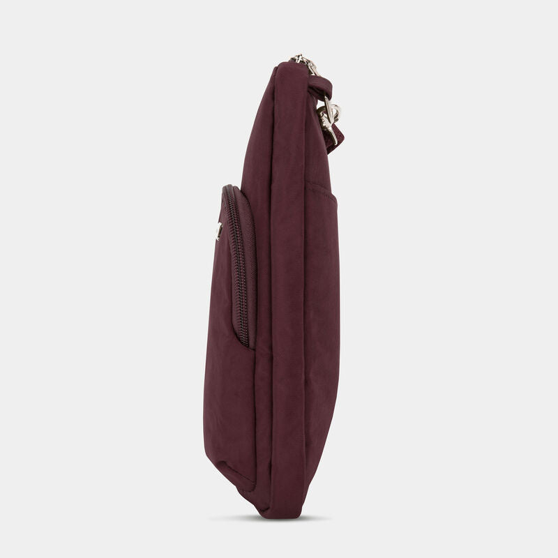 Mini bandolera asimétrica Anti-Theft Essentials de Travelon (43485)