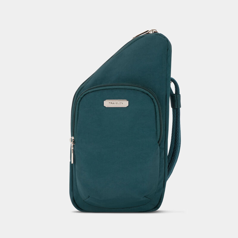 Mini bandolera asimétrica Anti-Theft Essentials de Travelon (43485)