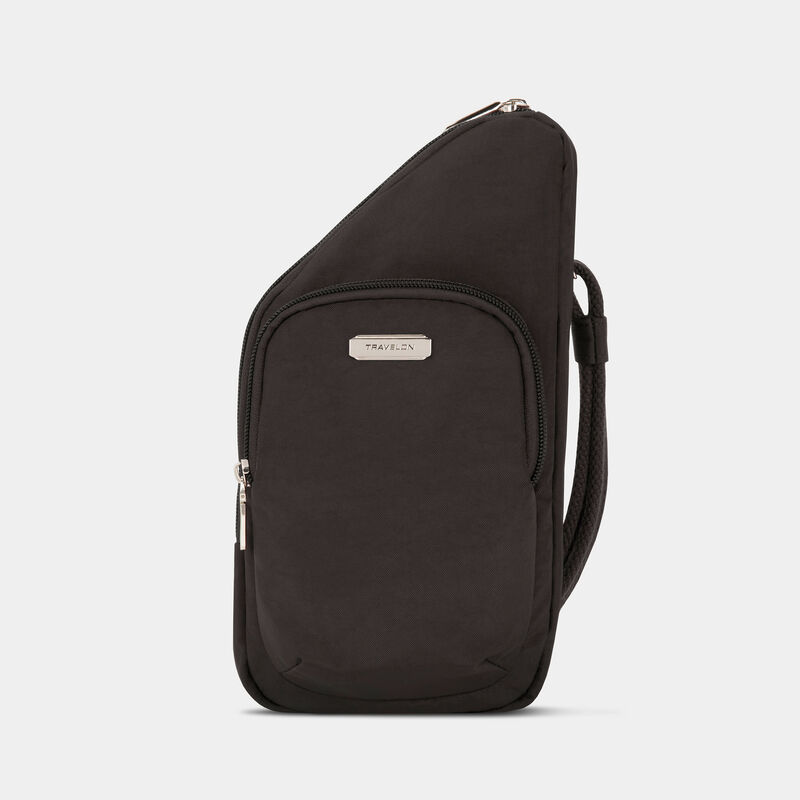 Mini bandolera asimétrica Anti-Theft Essentials de Travelon (43485)