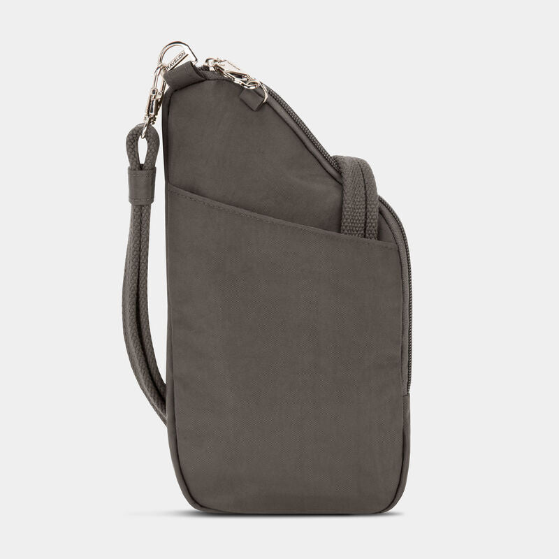 Mini bandolera asimétrica Anti-Theft Essentials de Travelon (43485)