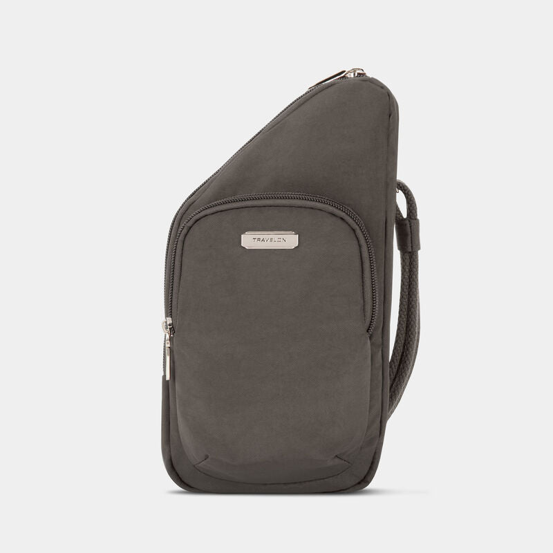 Mini bandolera asimétrica Anti-Theft Essentials de Travelon (43485)